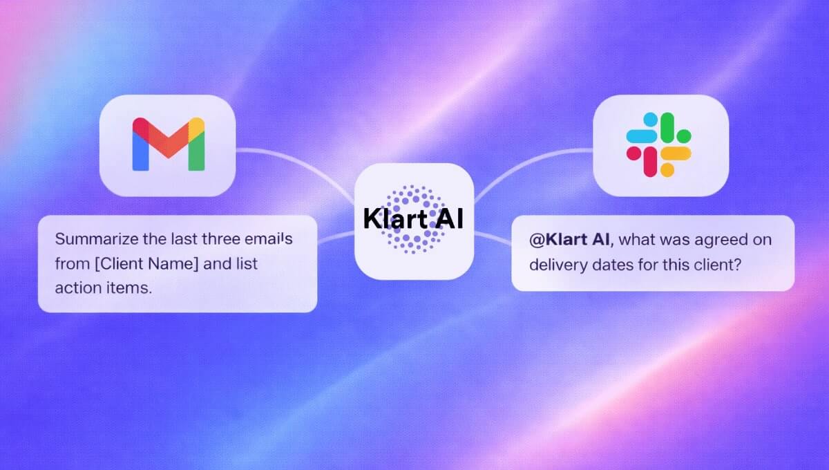 Klart AI communication hub for client messages